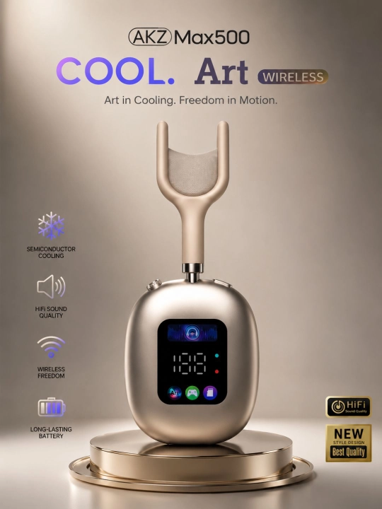 Simsiz quloqchin,AKZ Max500 ekranli simsiz  quloqchin, stereo, bassli, bluetooth naushnik