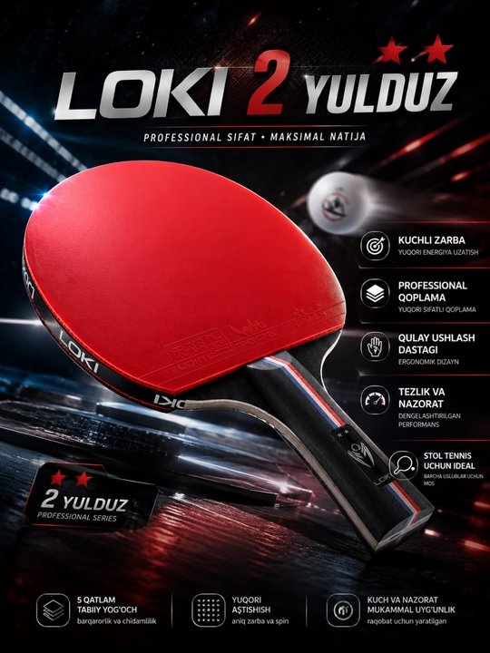 LOKI professional stol tennis raketkasi - 