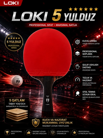LOKI professional stol tennis raketkasi - 