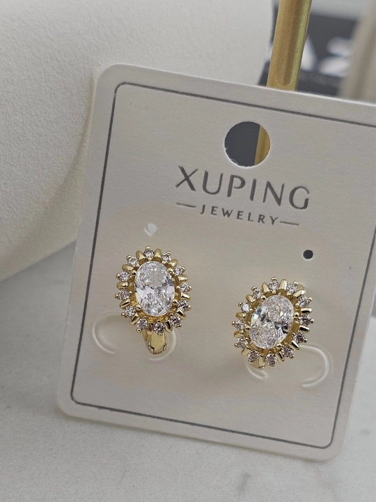 Элегантные серьги Xuping для женщин и девочек, классика - 