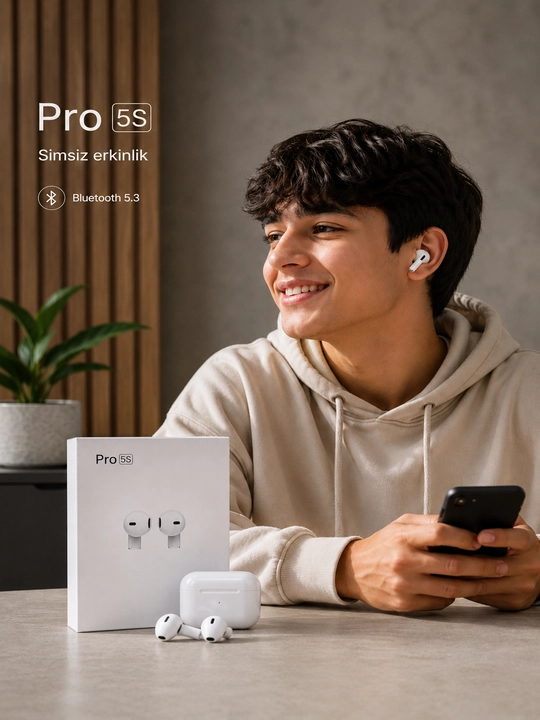 Pro 5S Simsiz Bluetooth quloqchin