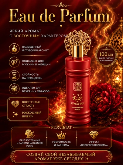 Parfyumlangan suv erkaklar va ayollar uchun, 100 ml - 
