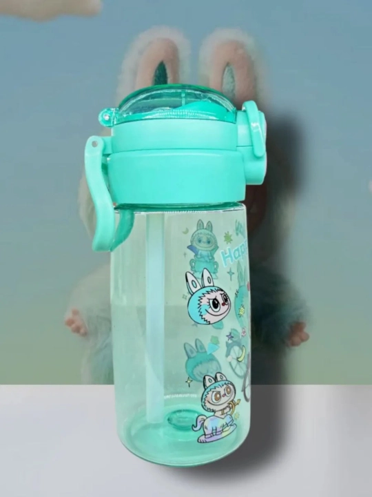 Suv idishi Labubu 2 в 1 trubochka va ichimlik og‘zi bilan 500 ml
