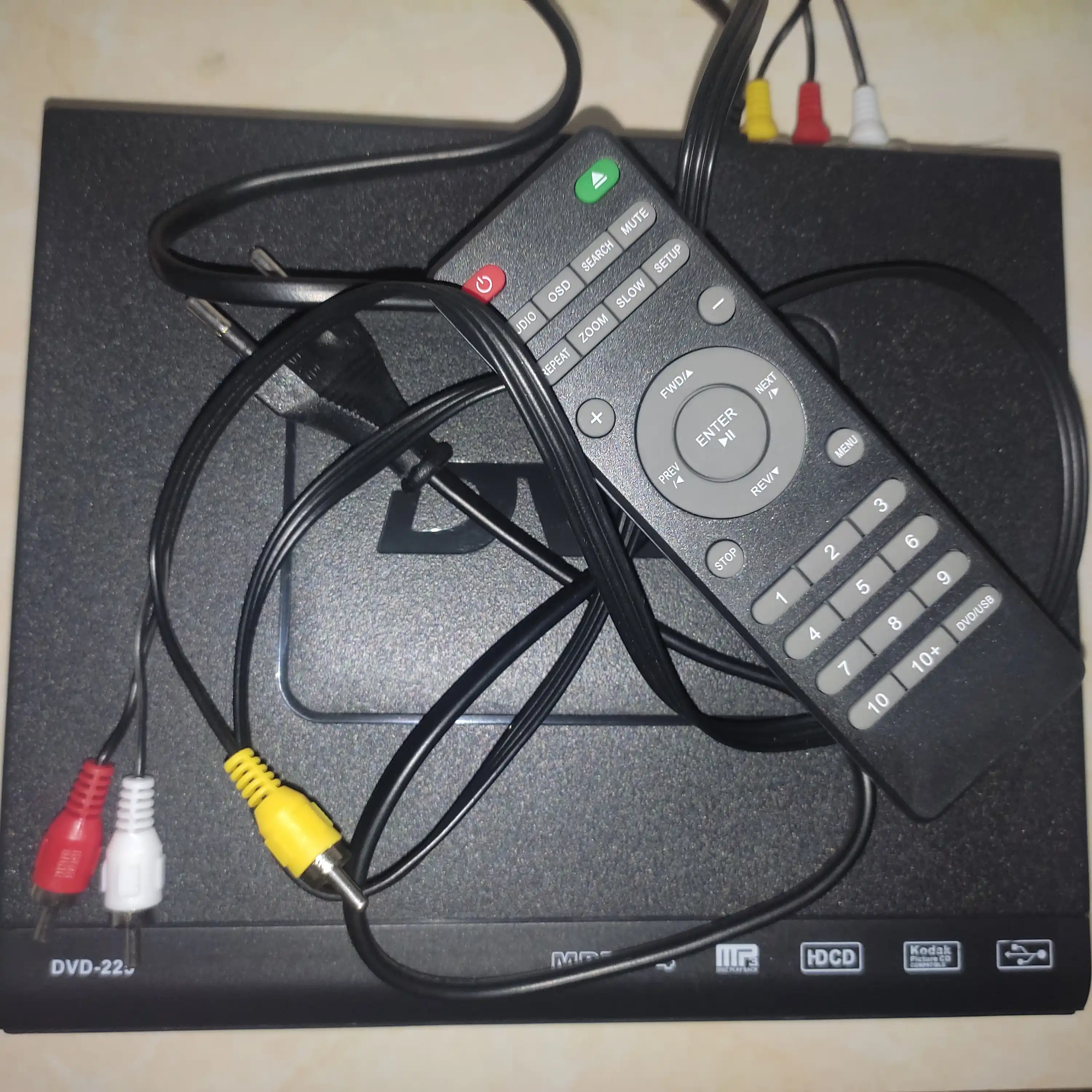 Mini DVD pleer, televizor uchun CD disk pleeri, AV-stereo chiqish, USB, 720P