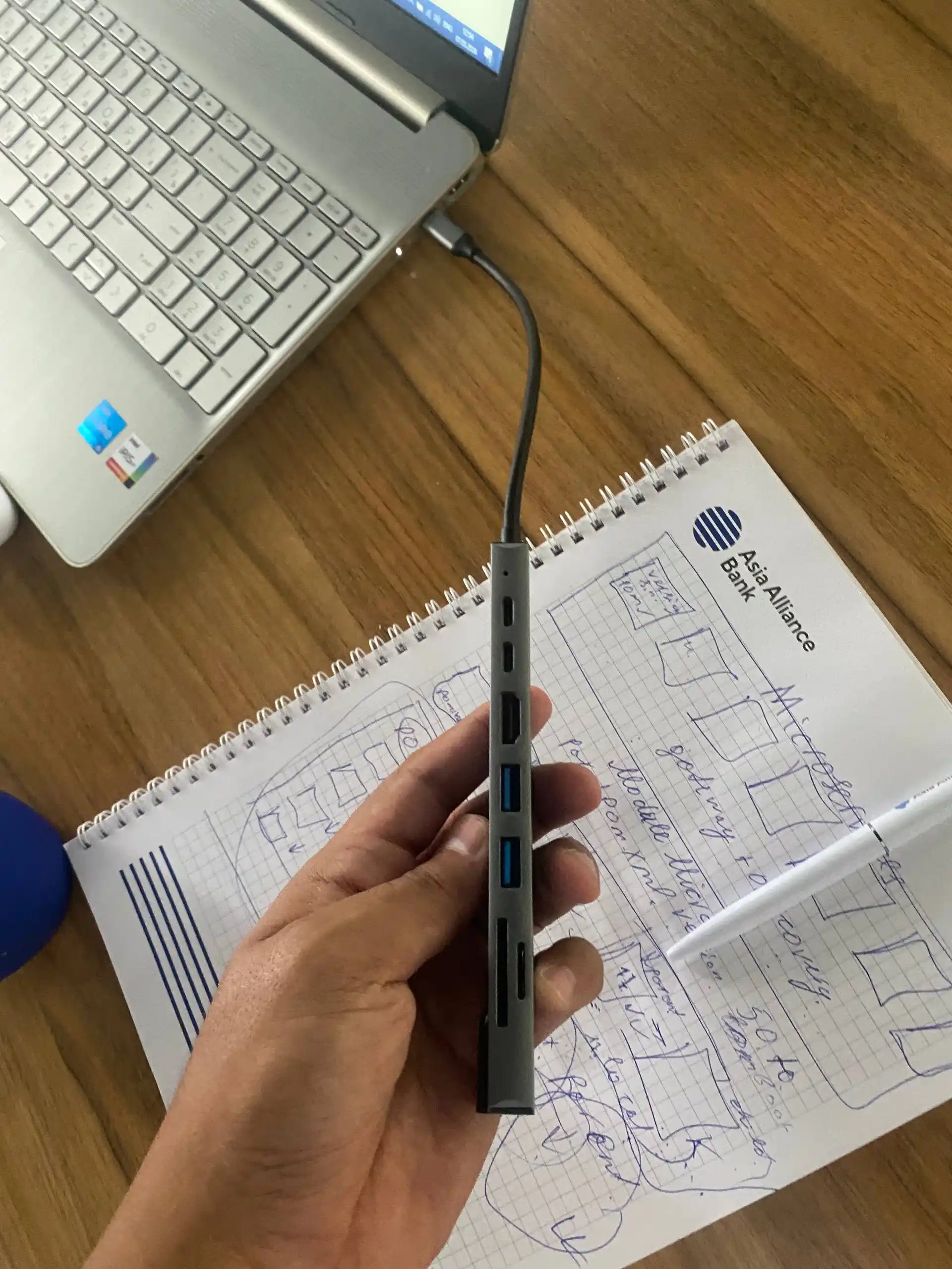 Doc stansiya, Type-C, Lightning USB HUB, MacBook, iPad Pro va Android va iOS samsung dex