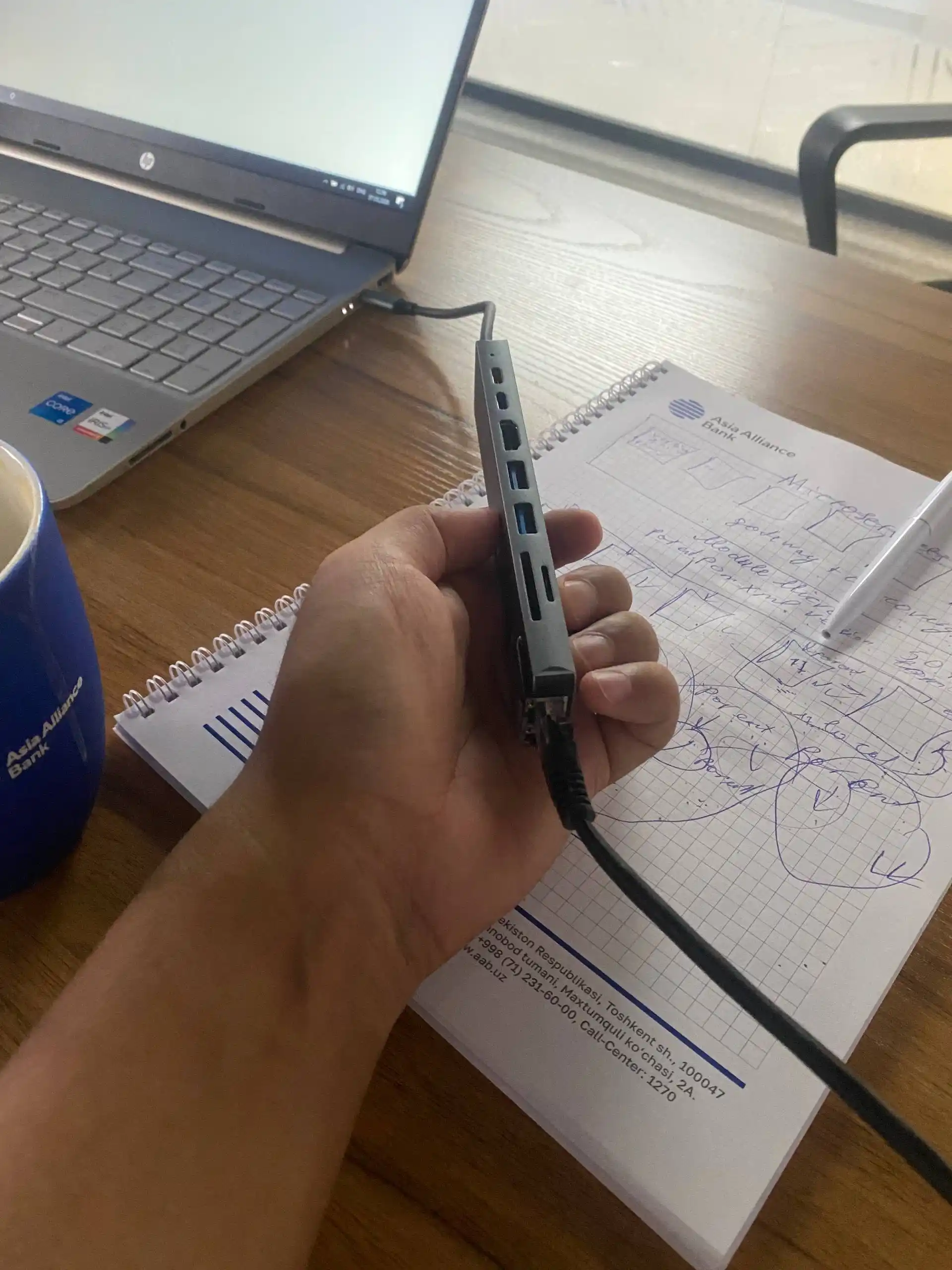 Doc stansiya, Type-C, Lightning USB HUB, MacBook, iPad Pro va Android va iOS samsung dex