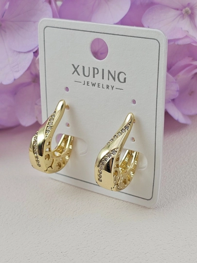 Серьги для девочек и женщин, Xuping — 1001PRT-XUPINGJ-КОРИЧН