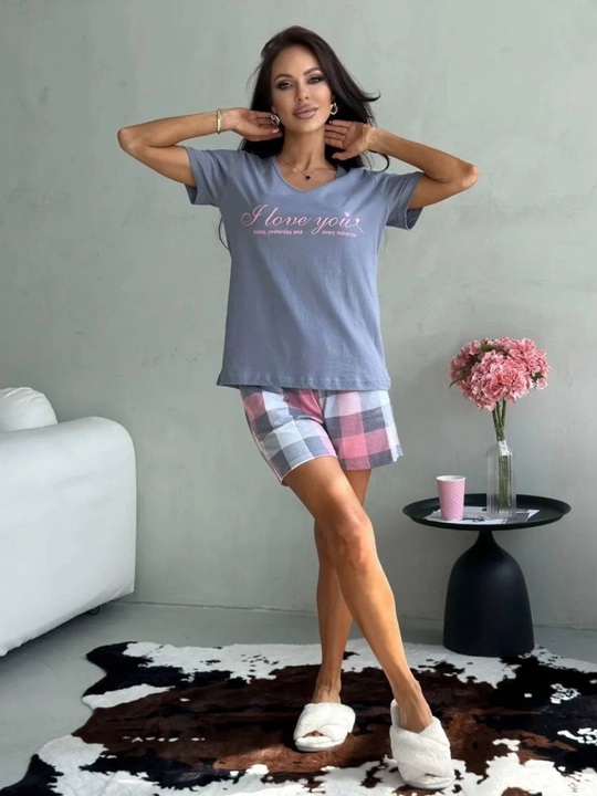 Shortikli pijama, ayollar uchun - 