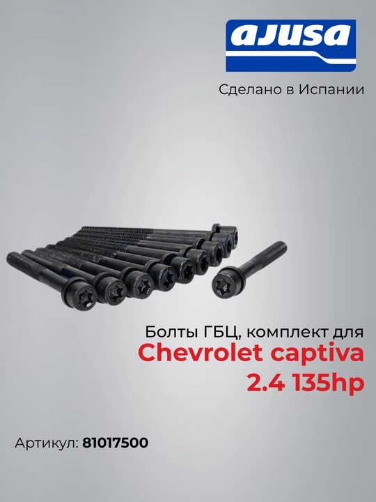 Chevrolet captiva 2.4 135 ot kuchi uchun GBS boltlari to‘plami - 