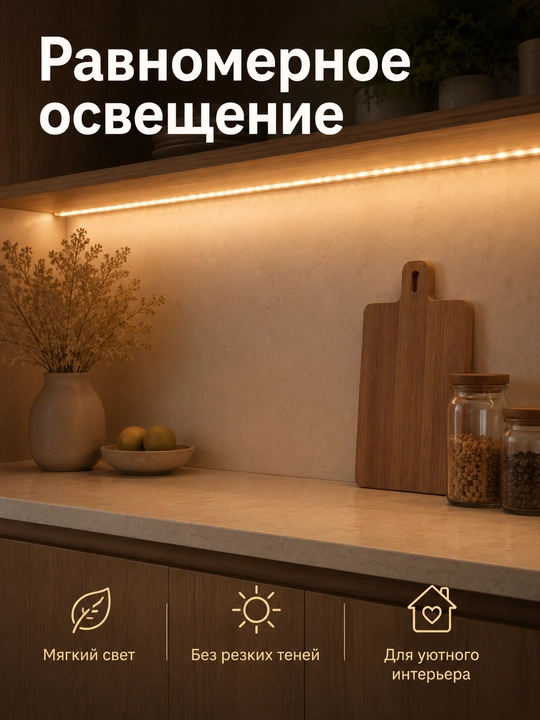LED lenta 24V 5m SMD2835 120/240 LED 8mm 3 rang IP20/IP65 blokli yoki bloksiz