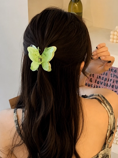 Заколка для волос «Butterfly», акриловый крабик - 