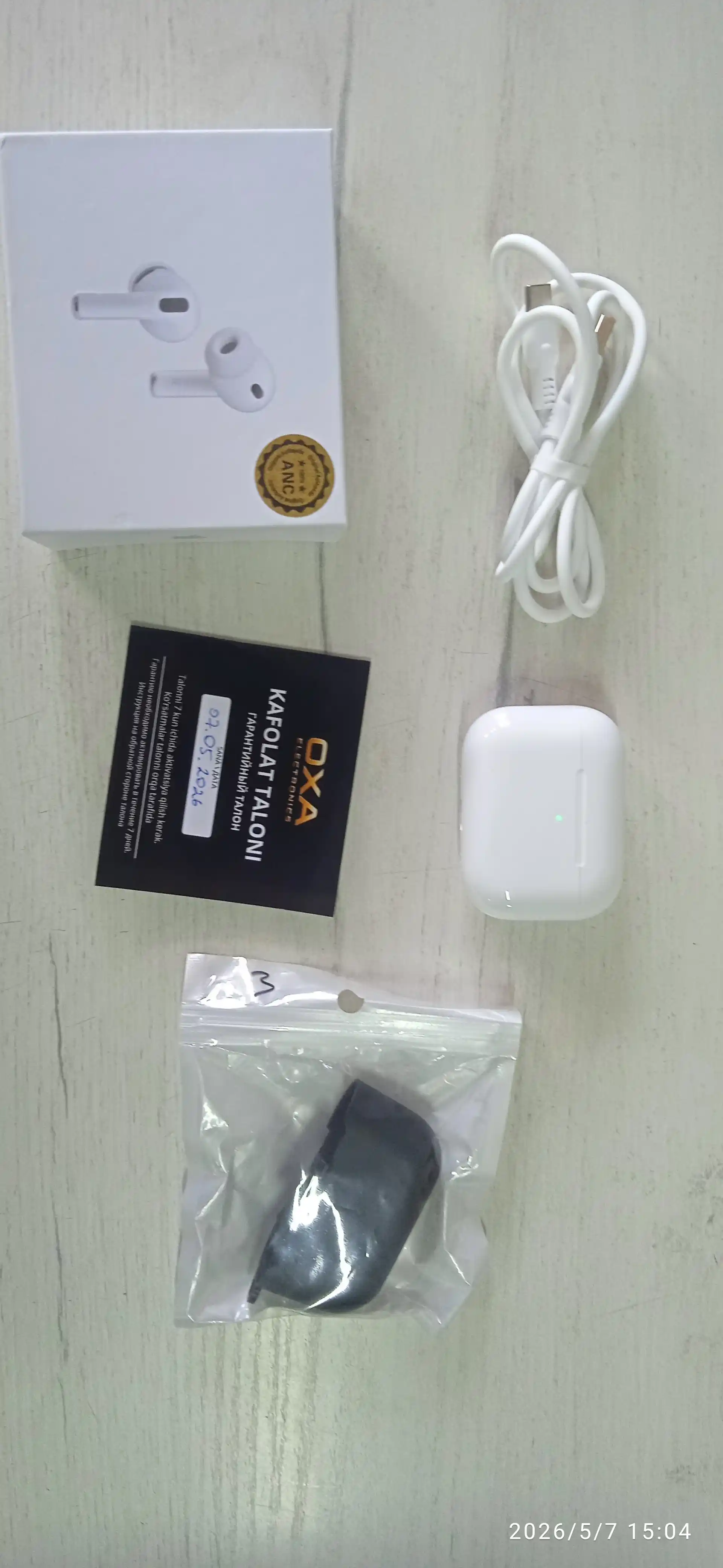 Pods Pro 3 simsiz quloqchinlari, Android va iPhone uchun Bluetooth sensorli quloqchinlar