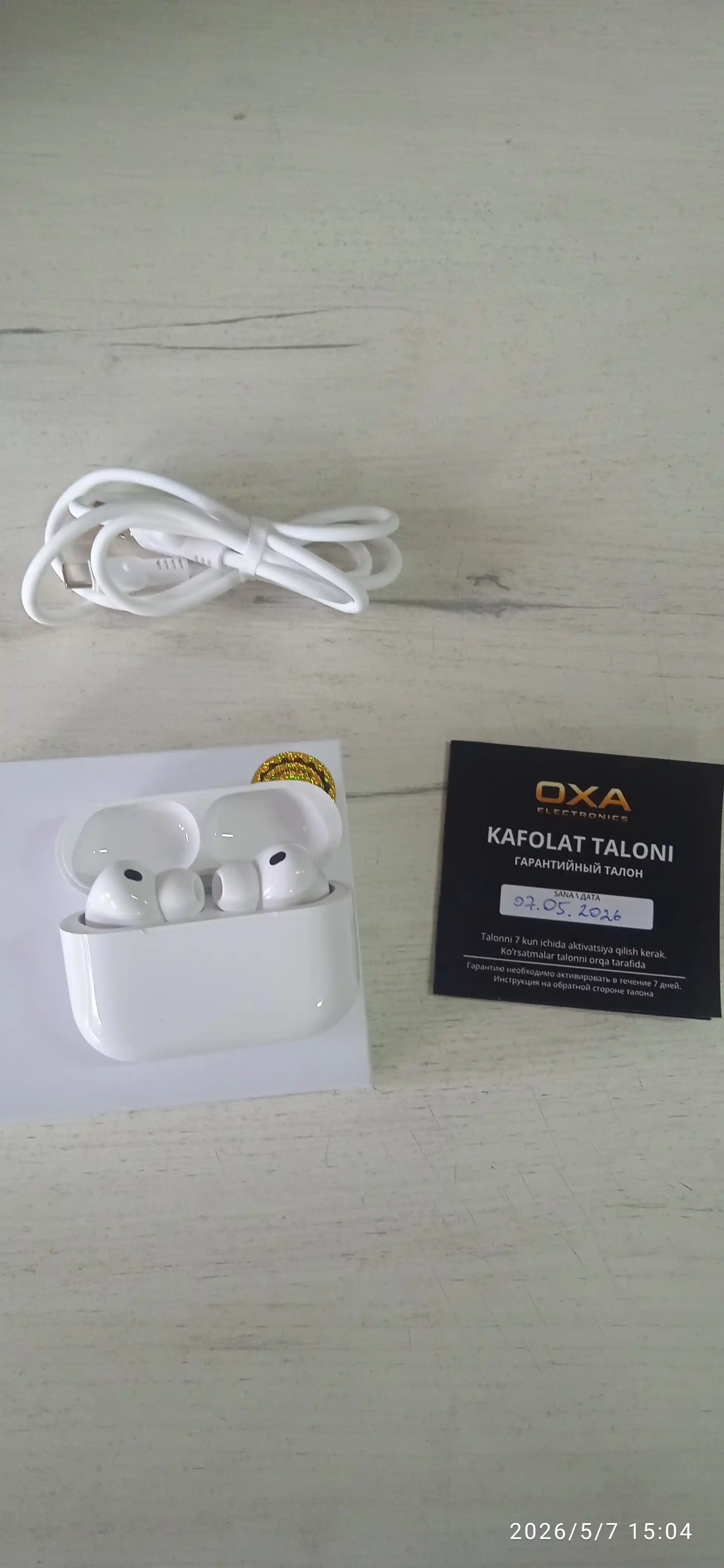 Pods Pro 3 simsiz quloqchinlari, Android va iPhone uchun Bluetooth sensorli quloqchinlar