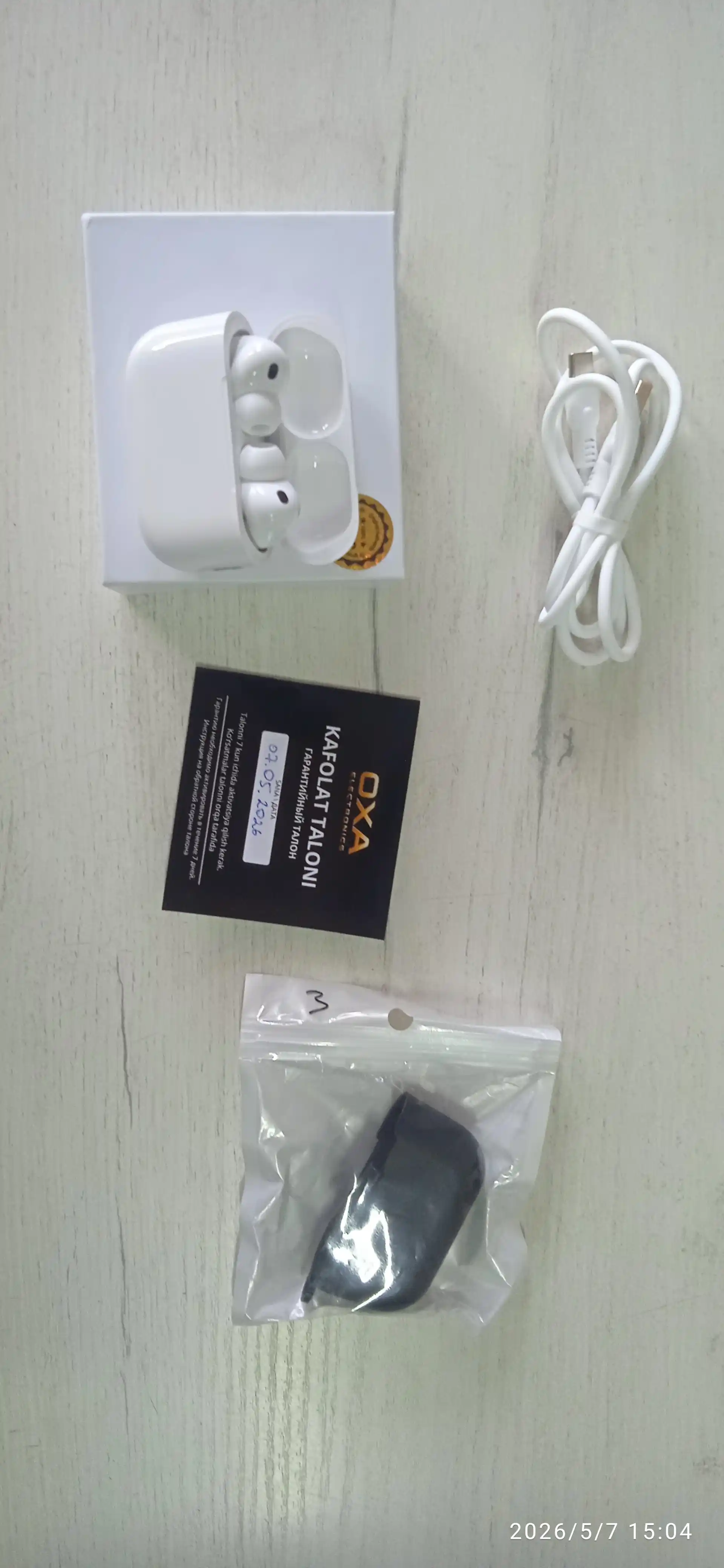 Pods Pro 3 simsiz quloqchinlari, Android va iPhone uchun Bluetooth sensorli quloqchinlar