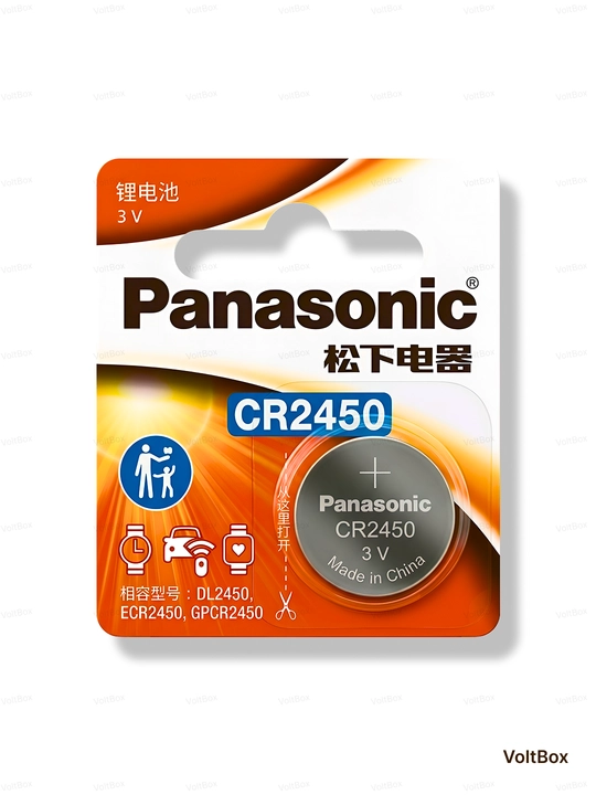 Батарейка Panasonic CR2032, 2025, 2016, 2450, батарейки на часы 3V