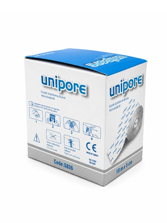 Unipore elastik tibbiy fiksatsion bint — 10 m × 5 sm