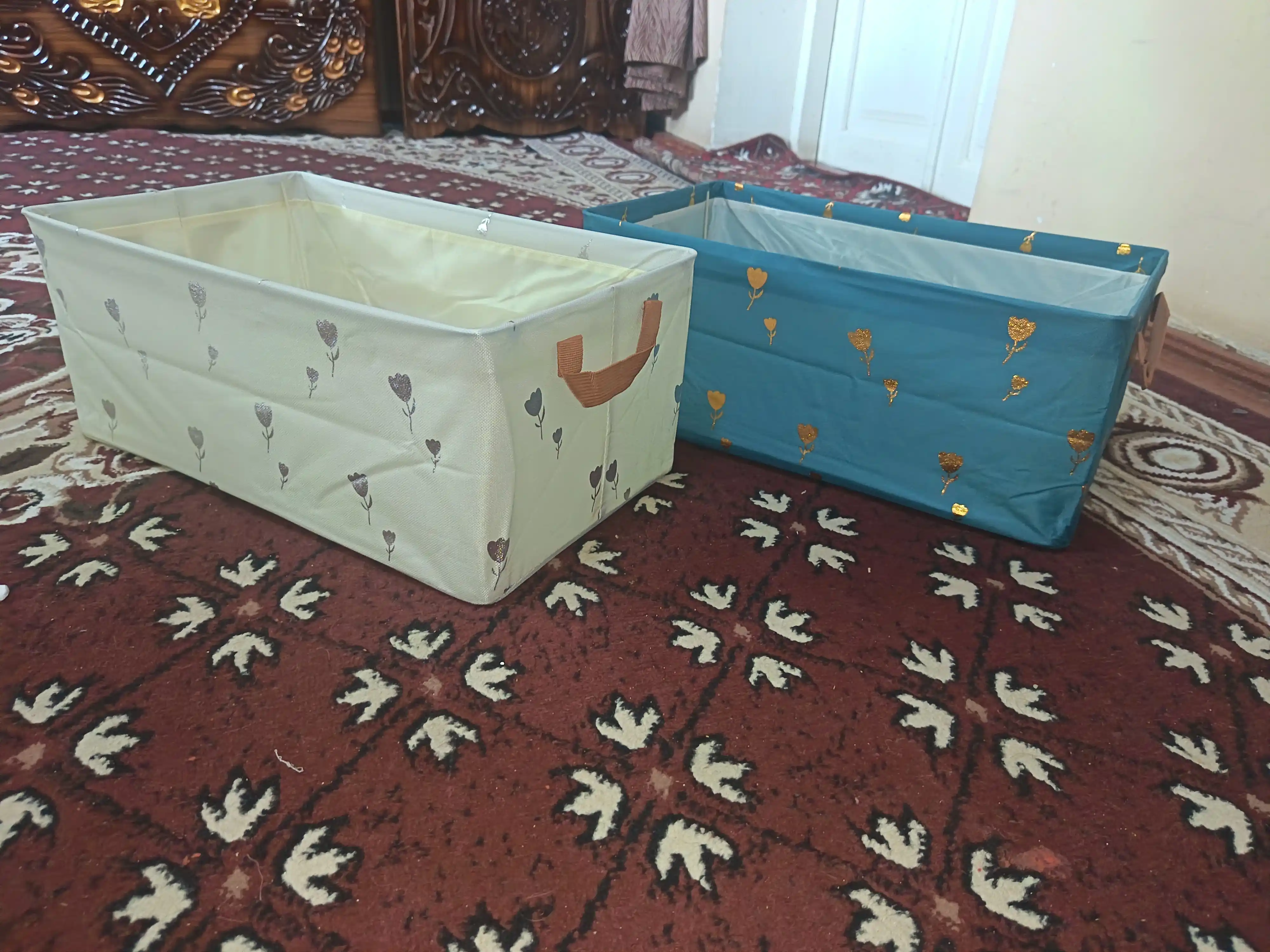 Органайзер для вещей и одежды FORRIS HOME, ящик для хранения в шкаф с жёстким каркасом