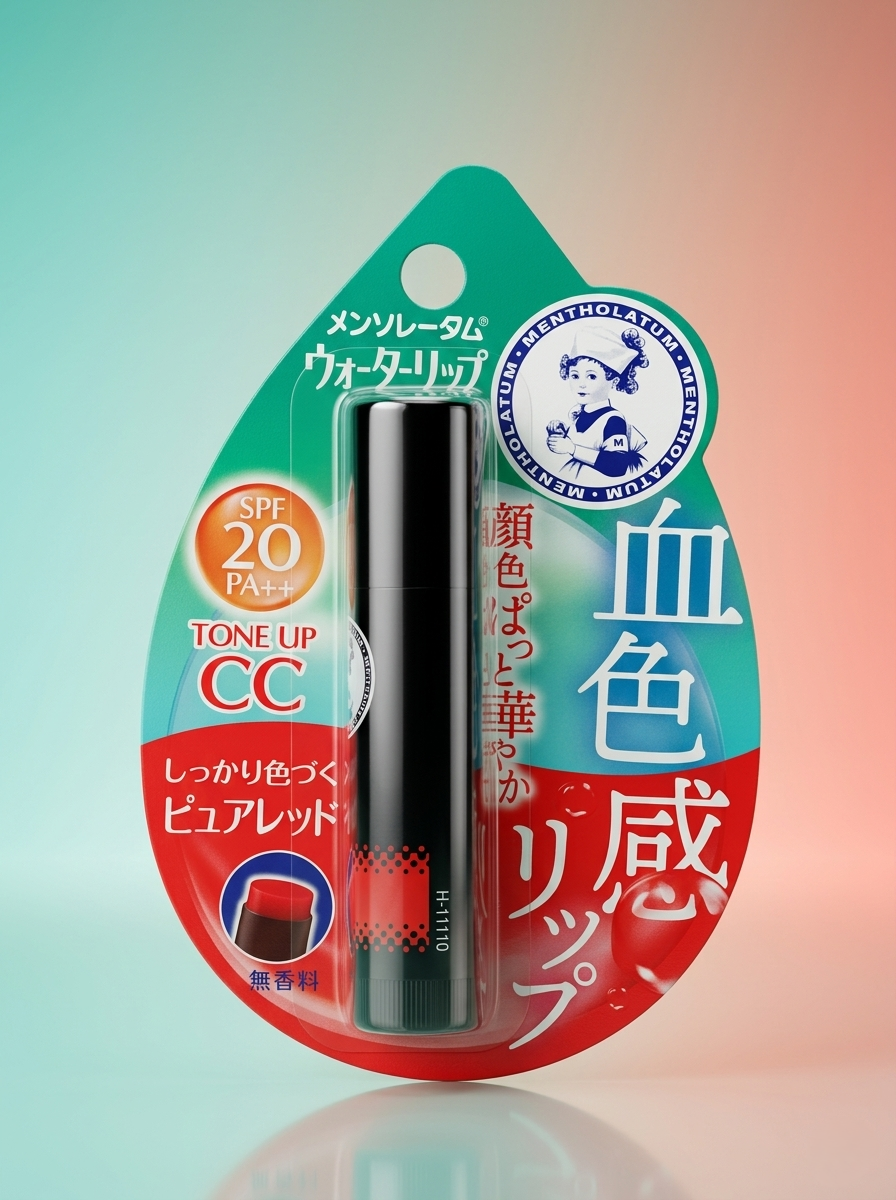 Бальзам для губ CC Tone Up Color Lip Balm, Mentholatum Pure Red SPF20 PA++, 4,5 г