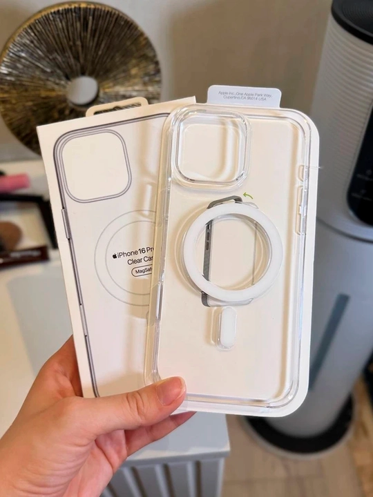 Прозрачный чехол для Iphone с могнитным держателем