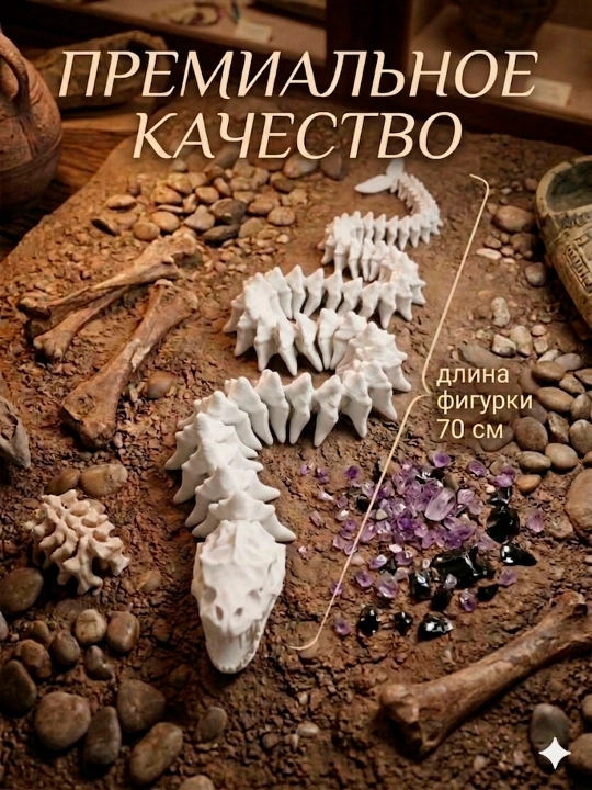 Скелеты. 3д фигурка. Подвижный паук краб и осьминог напечатанный на 3д принтере