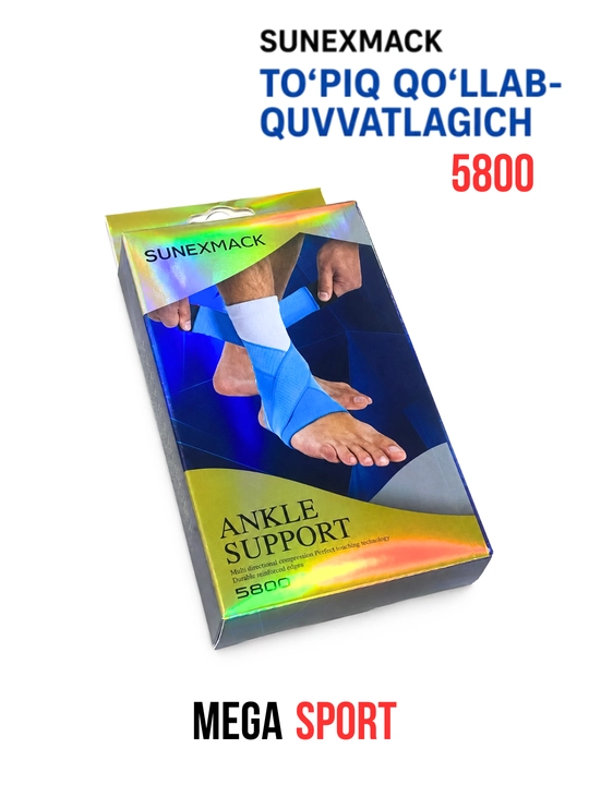 SUNEXMACK 5800 To‘piq Qo‘llab-Quvvatlagich Elastik Bandaji Oyoq To‘pi Himoya Bog‘ichi