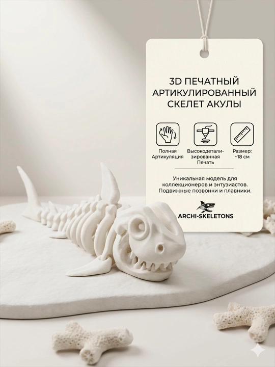 Скелеты. 3д фигурка. Подвижный паук краб и осьминог напечатанный на 3д принтере