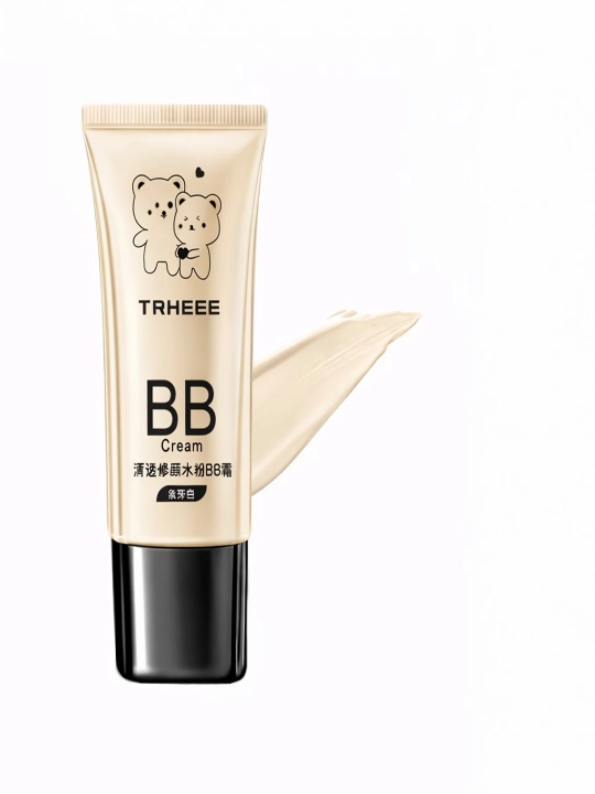 TRHEEE BB krem tonal namlovchi yuz kremi 50 ml + makiyaj gubkalari