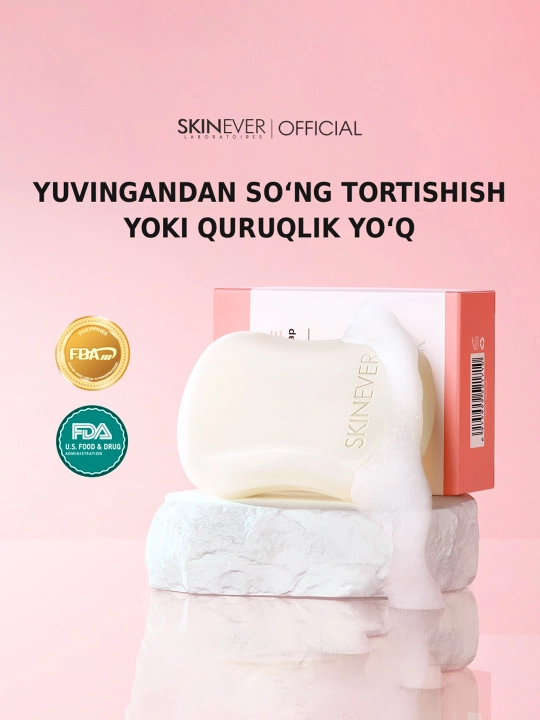 Yuz va tana uchun sovun SKINEVER Niacinamide, yorqinlashtiruvchi, 80 g