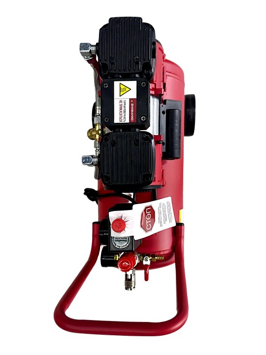 Yog'siz pas ovozli porshenli kompressor NUMBER ONE NAC1200/24-B, 1.2 kVt, 200 l-min, 24 l