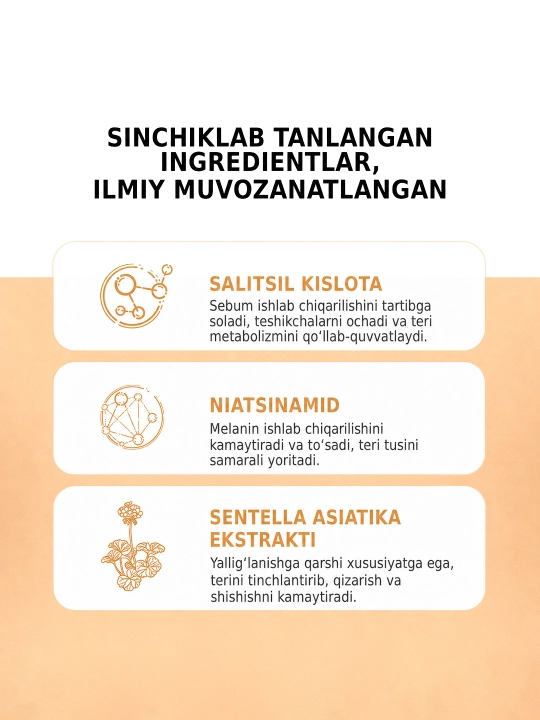 Yuz va tana uchun SKINEVER Salicylic Acid husnbuzar va akne sovuni, 80 g