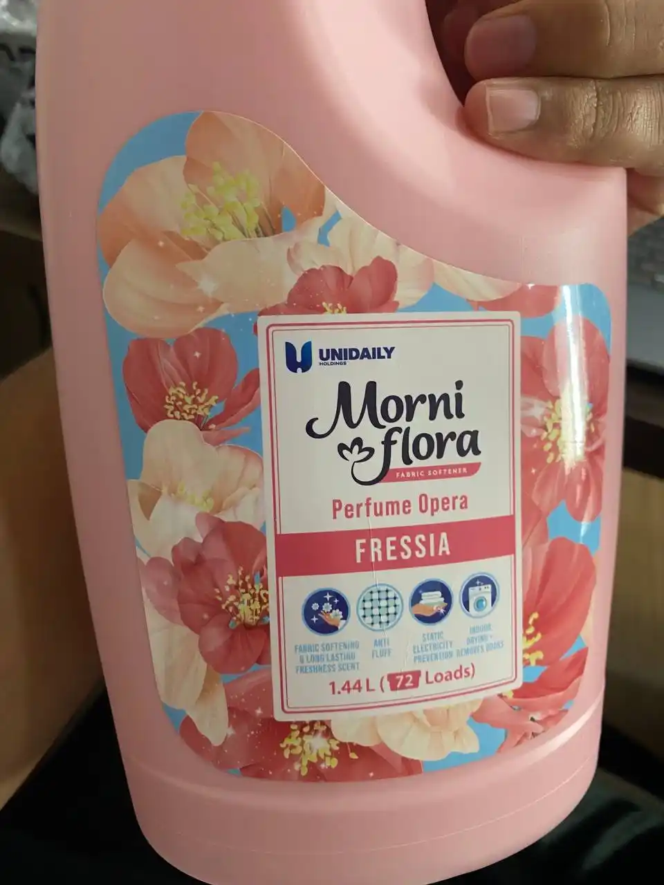 Kir yuvish uchun konditsioner Morni Flora, Kopum Plus