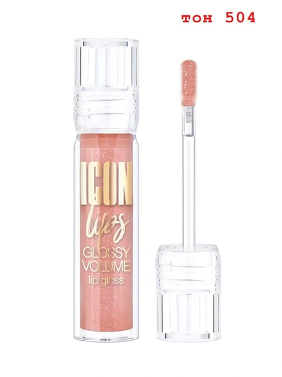 Hajm effekti bilan lab uchun yaltiroqlik LUXVISAGE ICON Lips Glossy Volume, LUXVISAGE