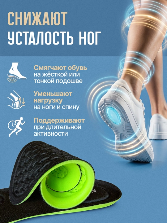 Стельки для обуви AIRSTEP универсальные стельки для повседневного комфорта
