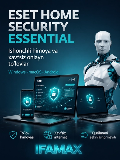 ESET HOME Security Essential лицензия на 2 устройство на 1 год