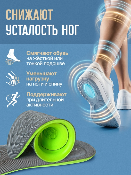 Стельки для обуви AIRSTEP универсальные стельки для повседневного комфорта