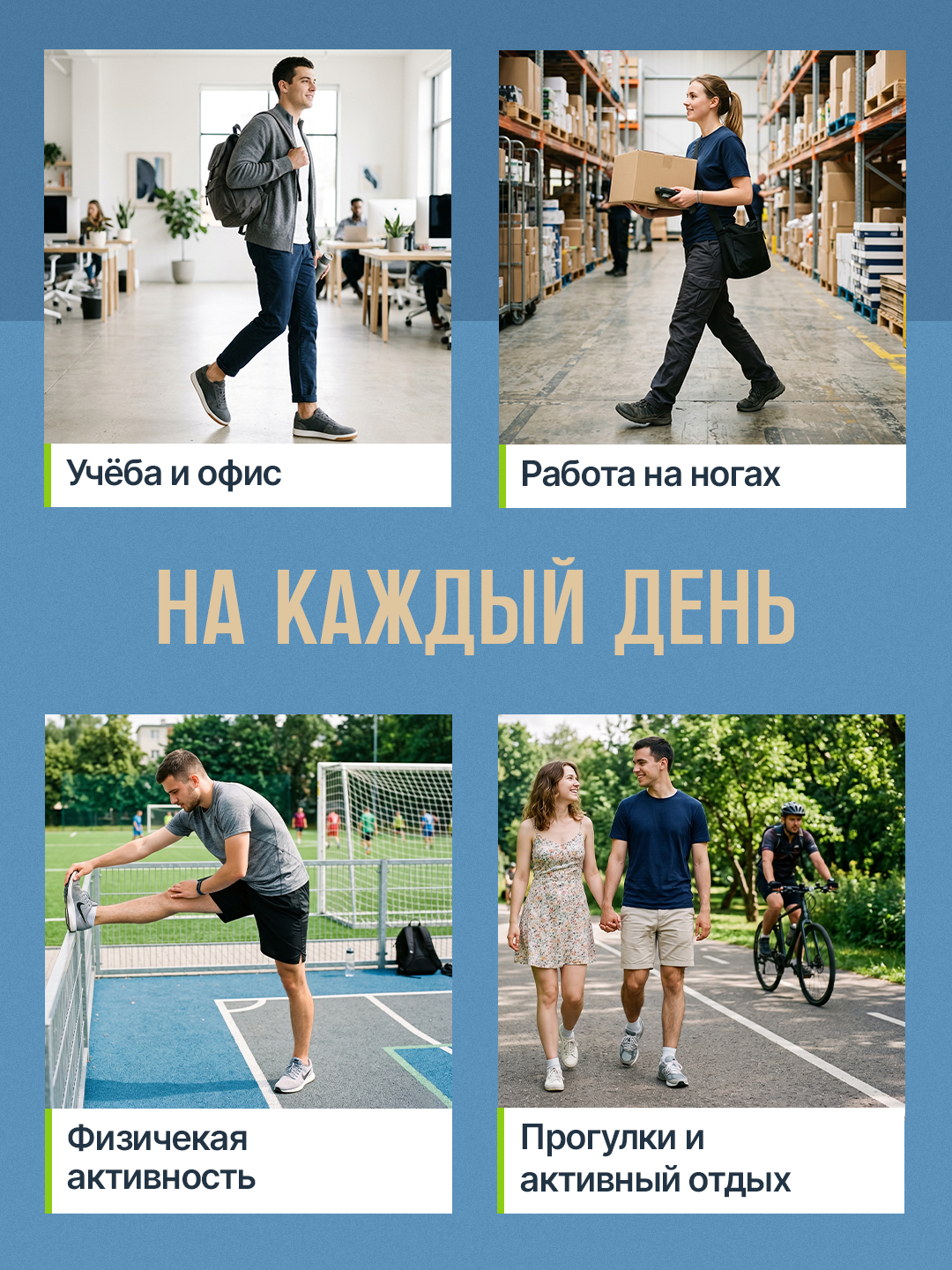 Стельки для обуви AIRSTEP универсальные стельки для повседневного комфорта