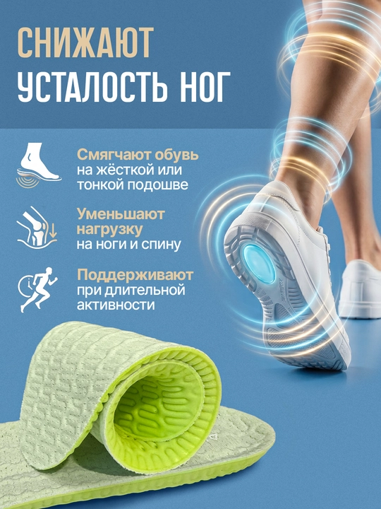 Стельки для обуви AIRSTEP универсальные стельки для повседневного комфорта