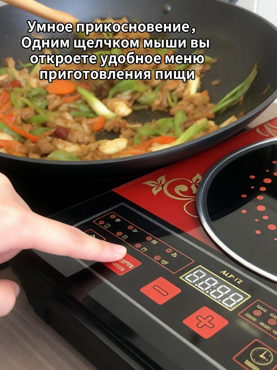 Elektr pechka, sensorli, oshxona plitasi, stol usti, universal, quvvat 2200Vt