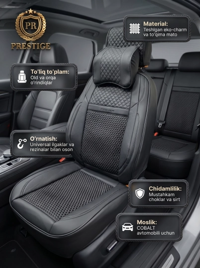 Lacetti va Cobalt uchun avtomobil chixoli, to‘liq salon to‘plami, eko-charm - 