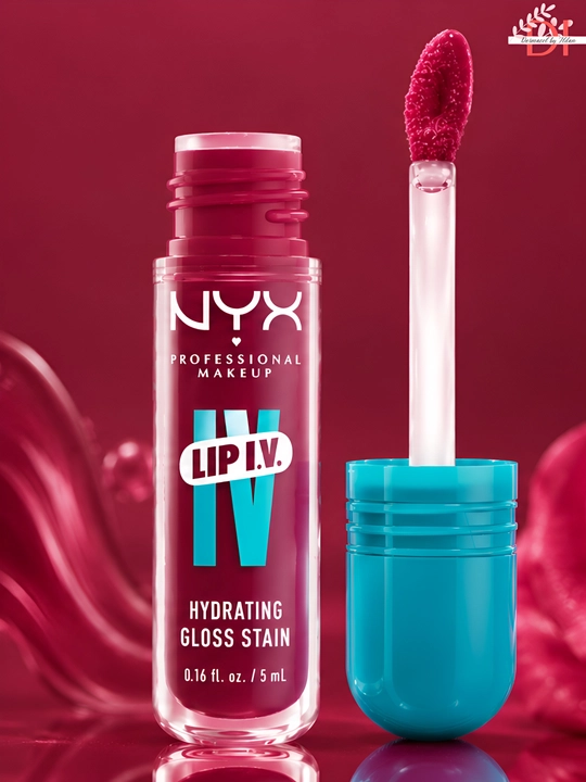 Лёгкий блеск для губ NYX Lip I.V. 07 Bubblegum Burst с эффектом сияния