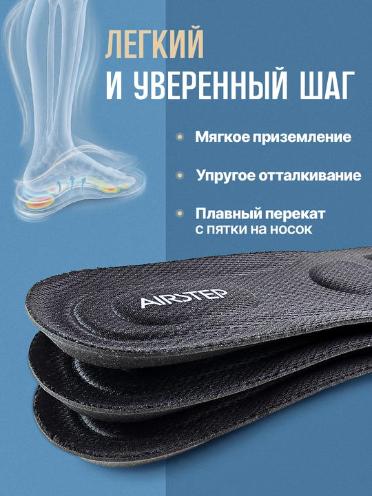 Стельки для обуви AIRSTEP универсальные стельки для повседневного комфорта