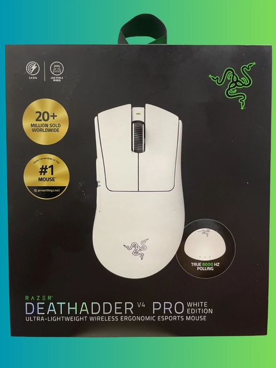 Razer DeathAdder V4 Pro — ультралёгкая беспроводная игровая мышь 45 000 DPI - 8KHz - 
