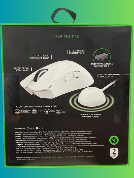 Razer DeathAdder V4 Pro — ультралёгкая беспроводная игровая мышь 45 000 DPI - 8KHz
