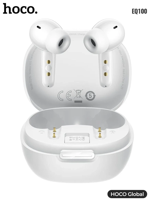 Simsiz quloqchinlar HOCO EQ100 TWS, sun'iy intellekt (AI) tarjimoni bilan, Bluetooth 5.4
