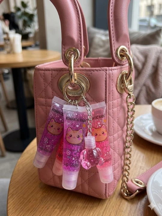 Lab uchun jilo Romantic Rain Sweet Cat, yaltiroq va brelokli namlantiruvchi moy-tint, - 