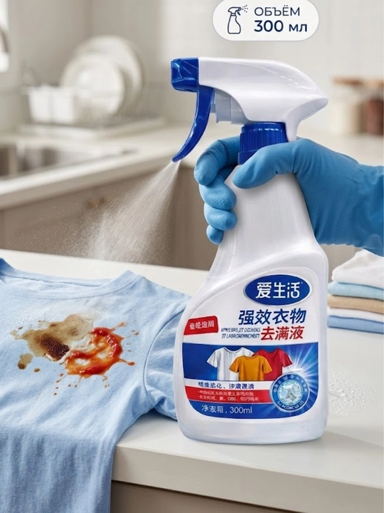 Спрей пятновыводитель для одежды, отбеливающий stain remover