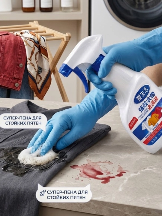 Спрей пятновыводитель для одежды, отбеливающий stain remover