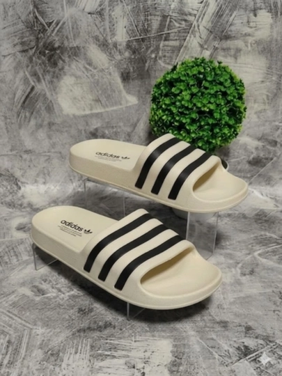 Мужские тапочки, сланцы, шлёпанцы ADIDAS, размеры 36–44 — идеальный выбор для весны и лета — ALISTAR-ALIE152-МОЛОЧ-43