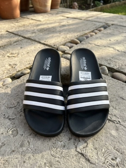 Мужские тапочки, сланцы, шлёпанцы ADIDAS, размеры 36–44 — идеальный выбор для весны и лета — ALISTAR-ALIE152-ЧЕРН-43