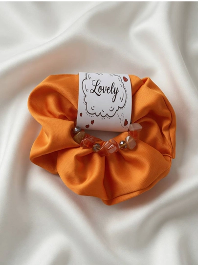 Lovely — резинка для волос и браслет — L041125-LOVELYREZINKA-ОРАНЖ
